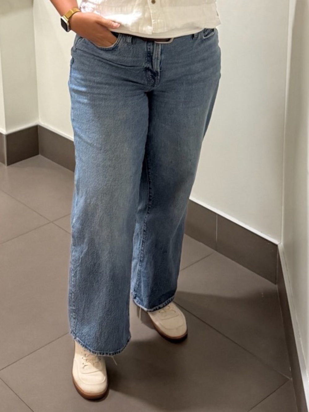 Madewell Light Blue Wide-Leg Jeans